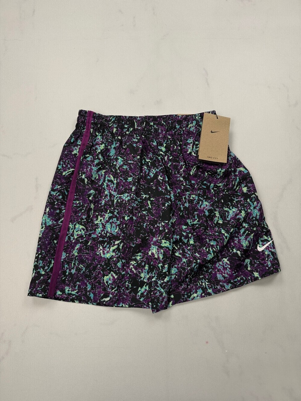 Nike Dri-Fit Athletic Shorts Purple Modern Sporty - Girls S NWT
